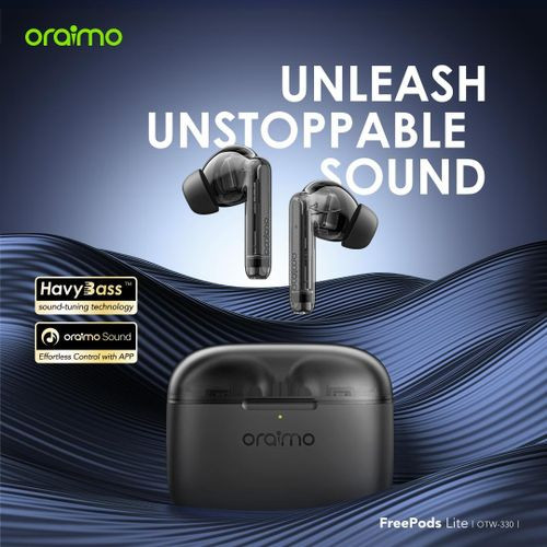 Oraimo FreePods Lite Écouteurs véritablement sans fil ENC-Noir