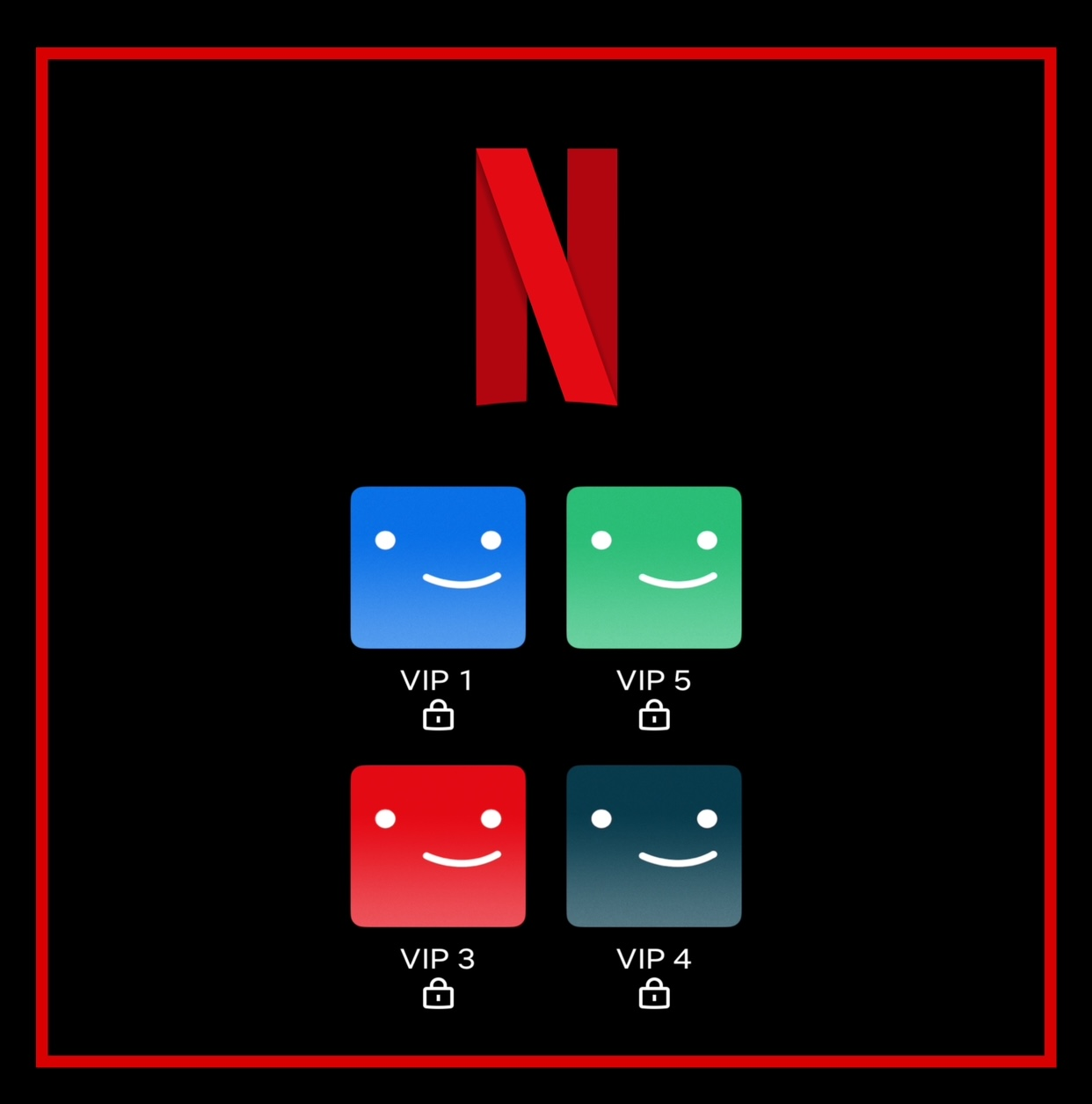 Netflix 4 profiles 1 mois